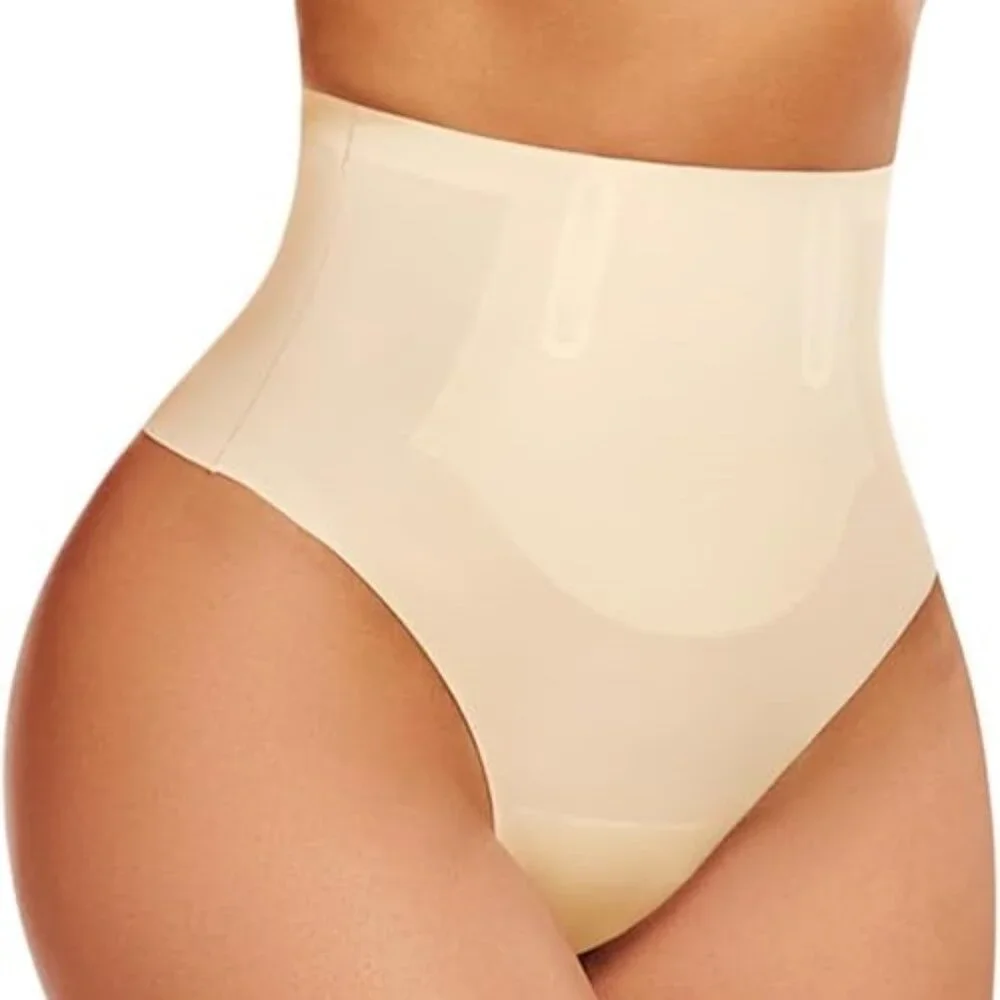 Thong Shapewear High-Waisted Seamless Tummy Control No Show Panties NEW - Small
